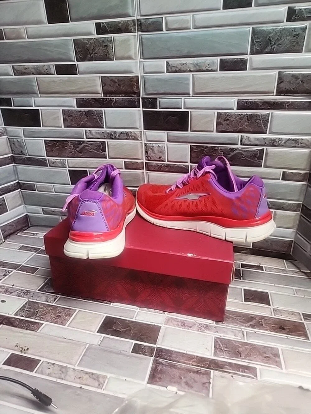 AVIA Red & Purple Women's Running Sneakers